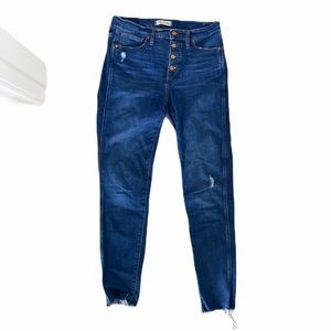 Madewell Button Up 10” High-Rise Skinny Jeans 29